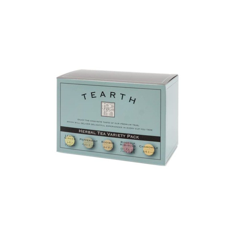 TEARTH Herbal Tea Variety Pack, Individually Wrapped, 25 Bags