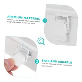 COLLBATH Elegant Canvas Storage Box 1pc Stationery Storage Container Ideal for Home Office