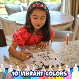 READY 2 LEARN Sand Art Gallery - Color by Number - Sea Life - Sand Art Kit for Kids - 10 Bright Colors - 4 Design Sheets with Frames - 2 Styluses