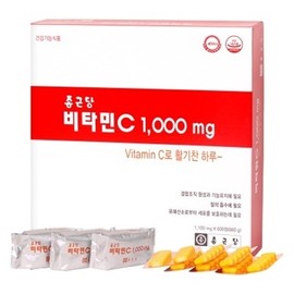 Chong Kun Dang Vitamin C Vitamin C Tablets 1000mg 600 tablets 3 large boxes / 종근당 비타민c 비타민씨정 1000mg 600정 대용량 3박스