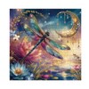 Dragonfly Moon Puzzle for Adults 1000 Pieces, Colorful Lotus Jigsaw