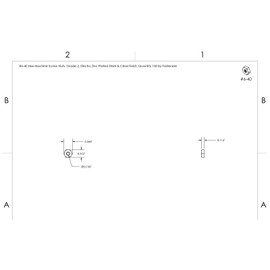 #6-40 Hex Machine Screw Nuts Grade 2 Electro Zinc Plated Steel 500 Pcs Machine Screws B2B
