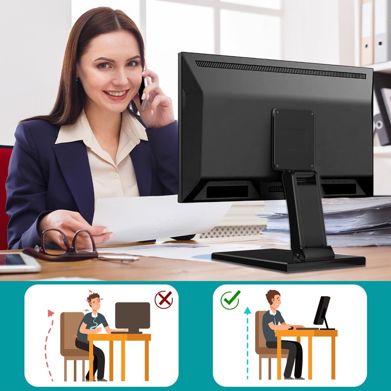 Jakeko Lay Flat Monitor Stand 24 inch - Low Foldable