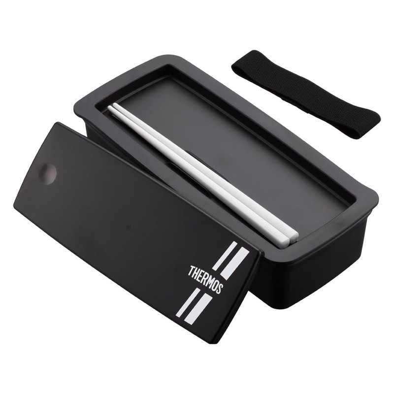 Thermos DJS-701 BKSL Lunch Box, Fresh Lunch Box with Chopsticks,