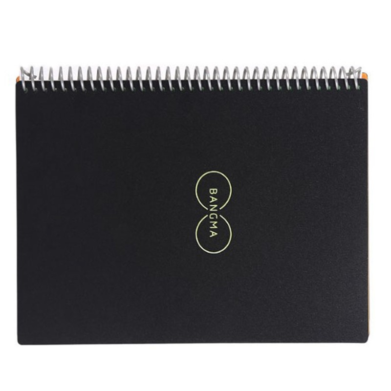 Notebook B5 Black Round Sign Circle Line Design Portable PP