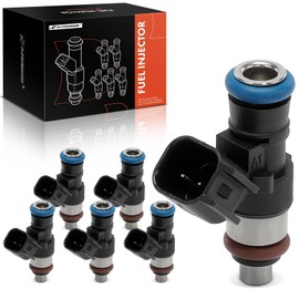 A-Premium Set of 6 Fuel Injectors Compatible with Ford F-150 2017-2020, Expedition 2018-2021, GT 2017-2022 & Lincoln Navigator 2018-2020, 3.5L, Replace# HL3Z9F593A, HL3E9F593DA
