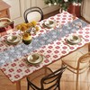 Silver Snowflake Table Runner, 27*275cm/11*108inch Glitter Xmas Long Table Runner