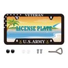 BOARLIDA Veteran Us Army License Plate Frame Us Navy Stainless
