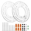 2 Pack Universal Light Fixture Mounting Bracket, 4 Inches Diameter