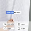 OVZME Stall Fabric Shower Curtain Set - 36x72, Waffle Weave