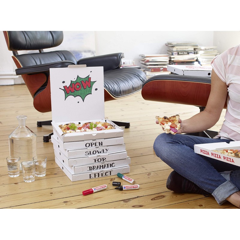 edding 500 Permanentmarker - grün - 1 Stift - Keil-Spitze