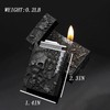 KAIEOMGN - Encendedor antiguo de calavera tallada, encendedores de metal