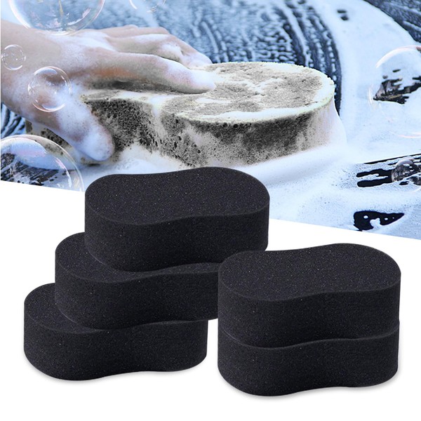 yorpyep Car Wash Sponge, Honeycomb Waxing Thick Foam Scrubbing Sponge,