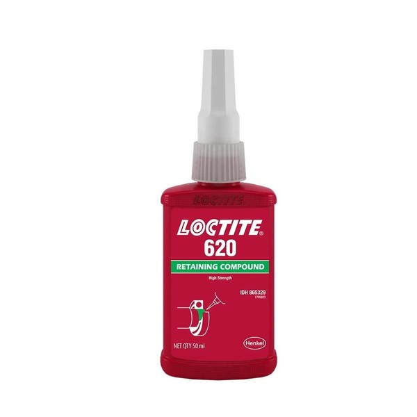 Loctite 620 442-62040 50ml Retaining Compound, High Temperature, Green Color