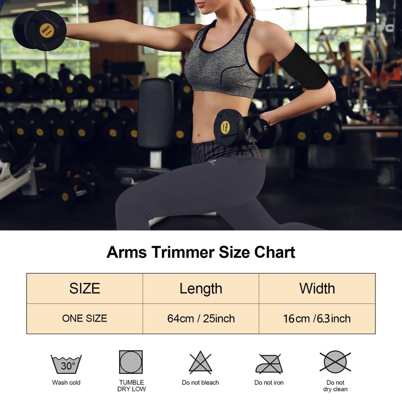 JBT Arm Shaper,Women's Arm Trimmer,Set of 2 Adjustable Sauna Sweat