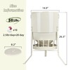 KOL Metal Chicken Feeder 50lbs Capacity with 16 Feeding Ports