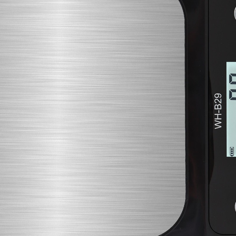Electric Kitchen Food Scale Stainless Steel ABS Waterproof Clear Display