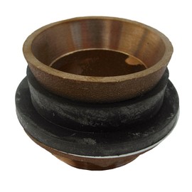 LASCO 6666 Closet or Urinal Spud, 1 1/4" x 1 1/4", Brass