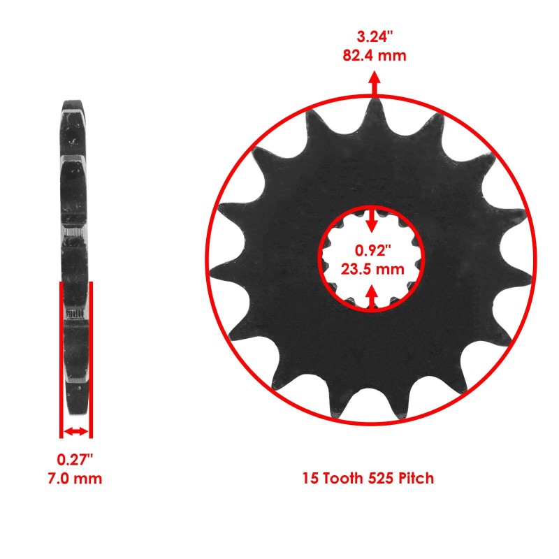 Caltric Blue Drive Chain And Sprocket Kit for Suzuki SV650S