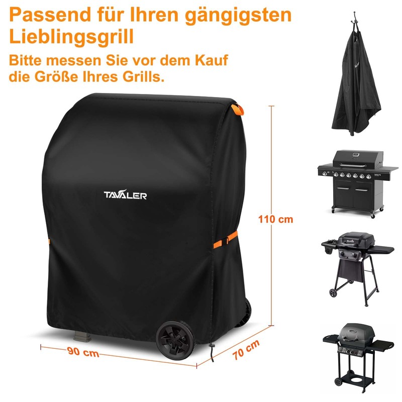 Tavaler Barbecue Cover Weatherproof 90 x 70 x 110 cm