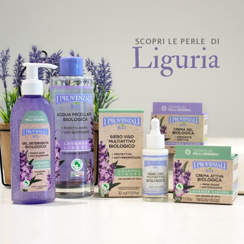 I Provenzali Organic Gel Cream Moisturising and Soothing Lavender Ligure