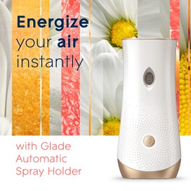 Glade Automatic Spray Refill, Air Freshener for Home and Bathroom, Joyful Citrus & Daisies, 6.2 Oz, 3 Count