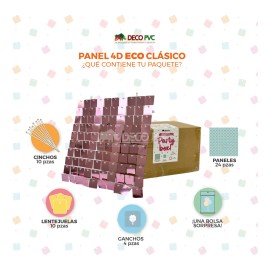 Panel Decorativo 4d Eco Shimmer Wall 24pz 30*30cm