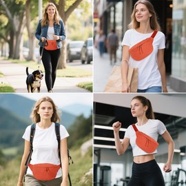 Bumbags for Ladies Bum Bag (Reddish Orange)