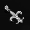Sterling Silver Fleur-de-Lis Charm Pendant Necklace, 20"