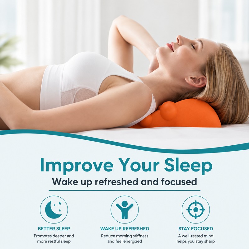 Neck Stretcher for At-Home Relaxation – Rubber Support & Trigger
