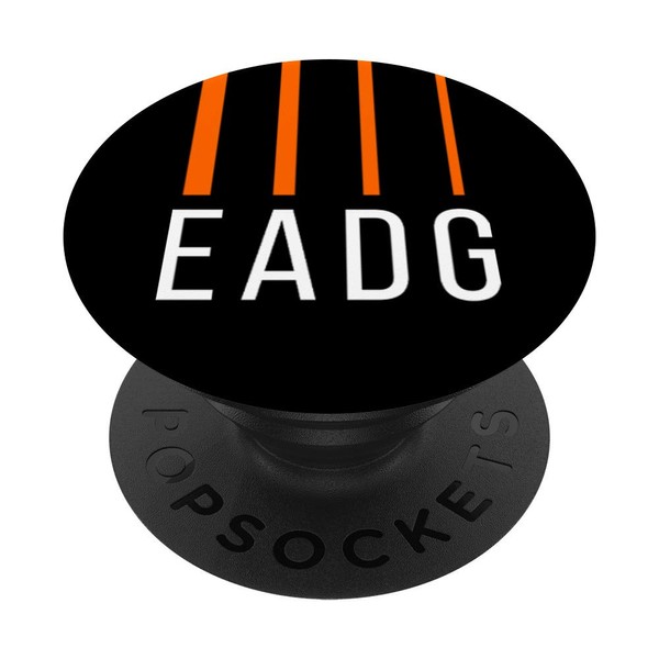 Bass Player Gift - Orange EADG 4 String Guitar PopSockets