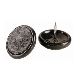 Shepherd Hardware 9103 1-Inch Nail On Furniture Glides with Carpet Base, 4-Pack