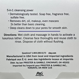Olay Olay Daily Deeply Clean 4-in-1 Water Activated Cleansing Face Cloths 33ct (Pack of 5)