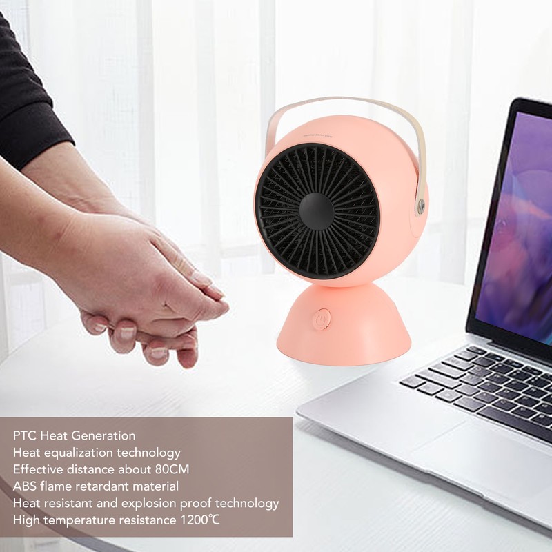 Mini Fan Heater 1300W Silent Constant Temp Fast Heating Portable