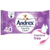 Andrex Gentle Clean Flushable Washlets, Fragrance Free, 4 Packs
