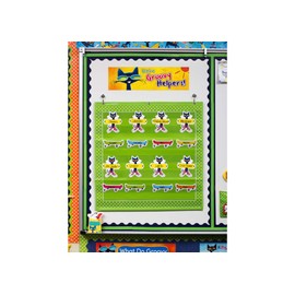 Edupress Groovy Classroom Jobs Mini Bulletin Board (Featuring Pete The Cat) Large