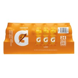 Gatorade Beverage (Pack of 24) 20 Fl Oz, 480 Fluid Ounce, Orange, 480 Fluid Ounce