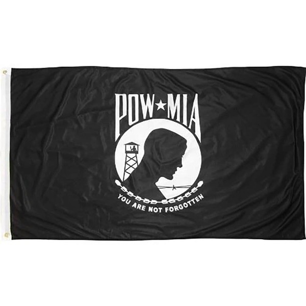 2x3 POWMIA POW MIA Double Sided Perma Dye Poly 2ply