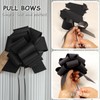 Black Bows for Gift Wrapping, 5 PCS Black Gift Bow,