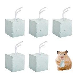 WUSJCOF Pack of 5 Teeth Grinding Stone for Hamster, Volcanic Stone, Molar Stone for Small Pets, Rabbits, Chinchillas, Guinea Pigs