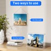 NIUBEE Clear Acrylic Picture Frame 8.5x11 inches, Wall Hang or