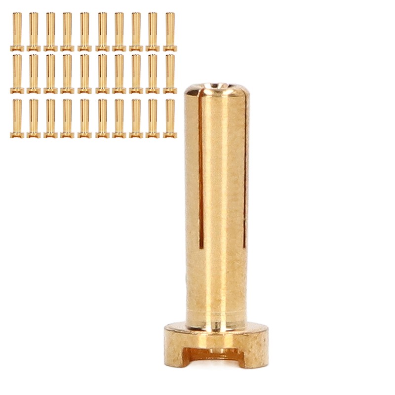30Pcs Banana Plug Connectors Brass High Accuracy Standard RC Battery