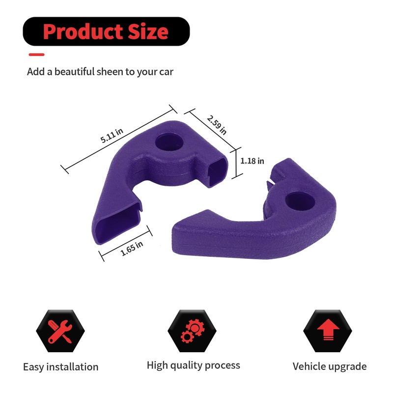 RT-TCZ Tow Hook Covers Bumper Tow Hook Covers Rubber Protector