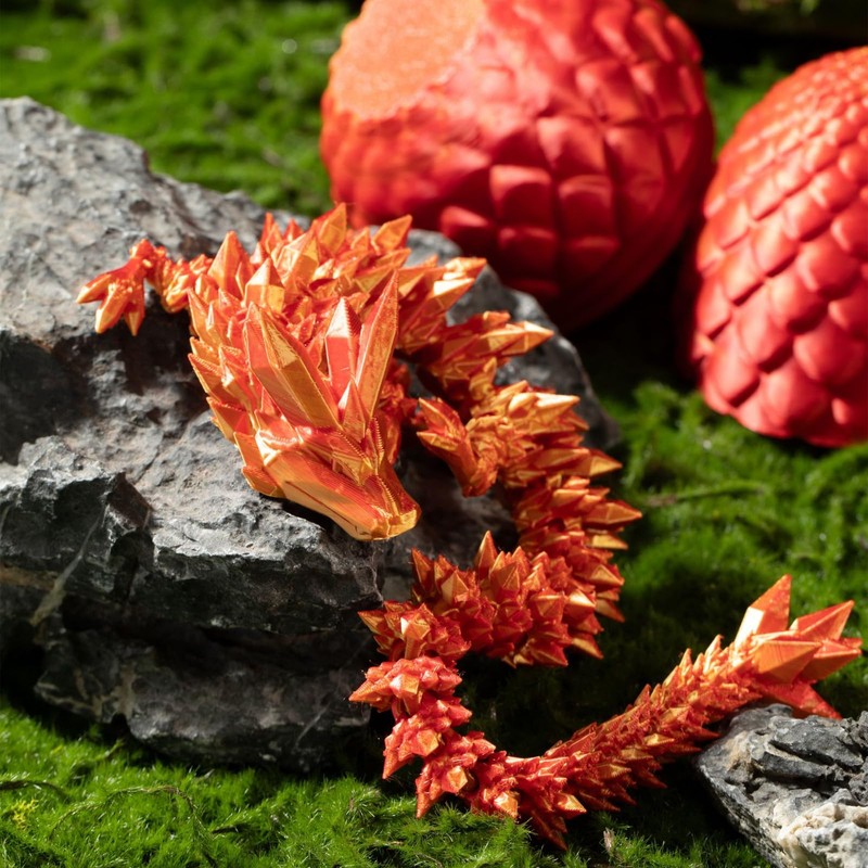 Dragon Eggs with Dragon Inside,3D Dragon,Easter Basket Stuffers,3D Print Dragon
