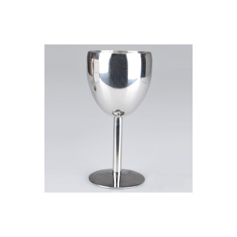 Addfun®Packung mit 2 Stück,Gute Qualität Rostfreier Stahl Kelch Rotwein Brille,14cm