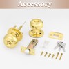 Probrico 5 Pack Entrance Door Knobs Door Lock Keyed Not