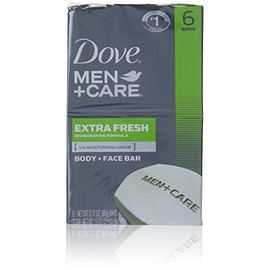Dove Men+care Extra Fresh Body + Face Soap Bars, 3.17 Oz, 6 Count by Dove