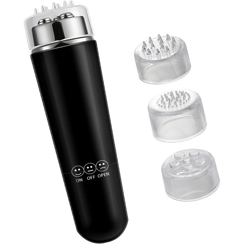 Brinmomp Mini Massager, Travel Tool With Smiling for Face Neck