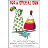 Funny Christmas Card For A Special Son - Apple Mac