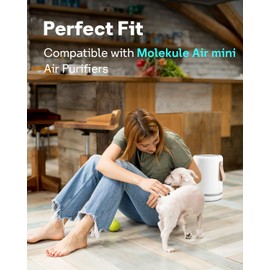 Leemone H13 True Air Mini Filter Replacements Compatible with Molekule Air Mini & Air Mini + Air Puri-fiers, 3-in-1 High-Efficiency True HEPA Replacement Filter, 4 Pack